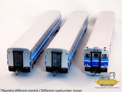 Rapido Trains P-S Comet Commuter car AMT Set #2 (1 cab #723 car & 2 coaches #734 & #704)