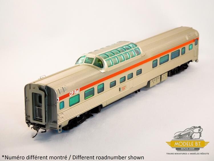 Rapido Trains HO Budd MidTrain Dome Canadian Pacific Action Red 514