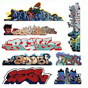 Blair Line Graffiti Decals Mega Set - Set #7 pkg(9)