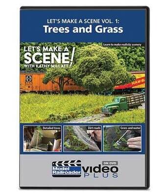 Kalmbach Let's Make a Scene DVD Volume 4: Trees and Grass, 1 hour 15 minutes