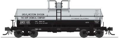 Broadway Limited HO 6000 Gallon Tank Car Dow Chemical GWEX #632