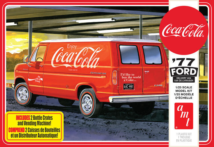 AMT 1/25 Popper 1977 Ford Van with Coke Vending Machine