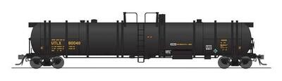 Broadway Limited HO High-Capacity Cryogenic Tank Car Union Tank Car UTLX #80051 (black, yellow)