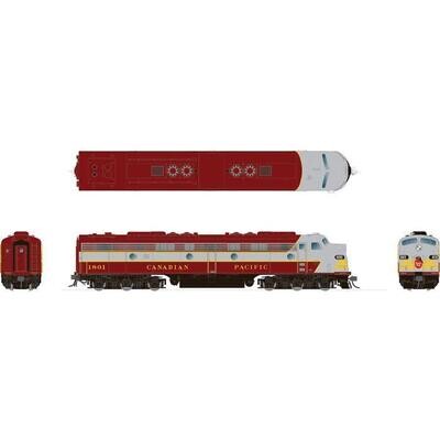 Rapido Trains HO EMD E8A: Canadian Pacific - (Late Maroon) : #1801 w/DCC & Sound
