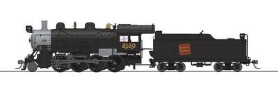 Broadway Limited Imports HO 2-8-0 Consolidation - Paragon4 Sound/DC/DCC, Smoke & GoPack - Canadian National : #2124