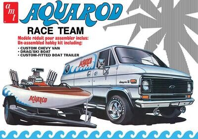 AMT 1/25 1975 Aqua Rod Race Team Chevy Van w/Race Boat & Trailer