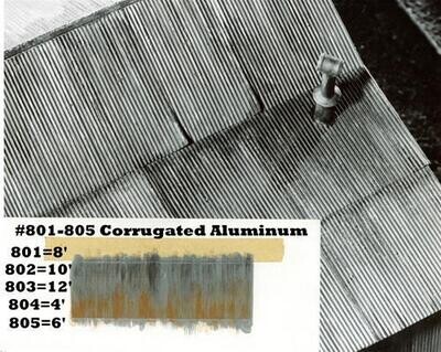 Campbell Aluminum Corrugation 4' HO 10pcs