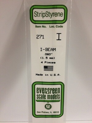 Evergreen Styrene I-Beam .060"