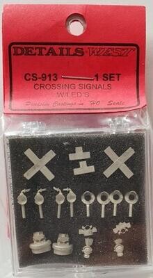 Detail West Crossing Signal kit-- With LEDs