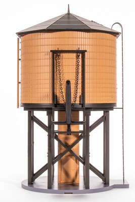 Broadway Limited Imports HO Operating Water Tower w/Sound - Unlettered : Non-Weathered Brown