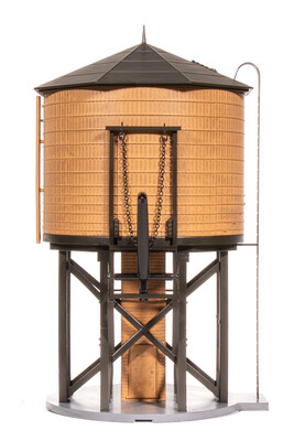 Broadway Limited Imports HO Operating Water Tower w/Sound - Unlettered : Weathered Brown
