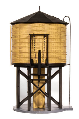 Broadway Limited Imports HO Operating Water Tower w/Sound - Unlettered : Weathered Yellow