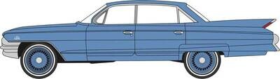 Oxford Diecast HO 1961 Cadillac Sedan de Ville - Assembled -- Nautilus Blue