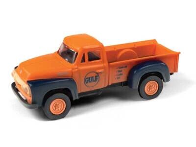 Classic Metal Works 1954 Ford Pickup Truck Gulf Oil (orange, blue)