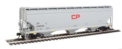 Walthers Mainline HO 60' NSC 5150 3-Bay Covered Hopper - Canadian Pacific #650026