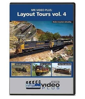 Kalmbach Model Railroader Video Plus Layout Tours Vol. 4 DVD -- 1 Hour 15 Minutes