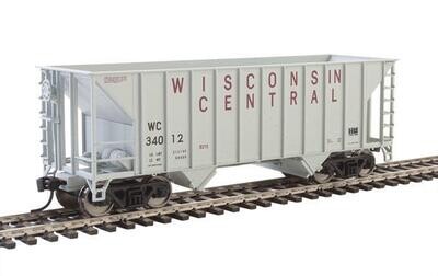 Walthers Mainline HO 34' 100-Ton 2-Bay Hopper - Wisconsin Central #34032