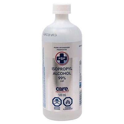 Pure Standard Products Isopropyl Alcohol 99% USP 500ml.