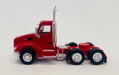 Herpa HO Peterbilt 579 3-Axle Day-Cab Tractor Only 2 Pack - Red