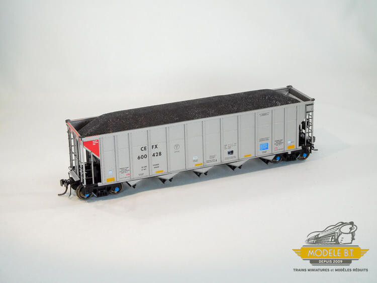 Rapido Trains HO AutoFlood III RD Coal Hopper : CEFX #600441
