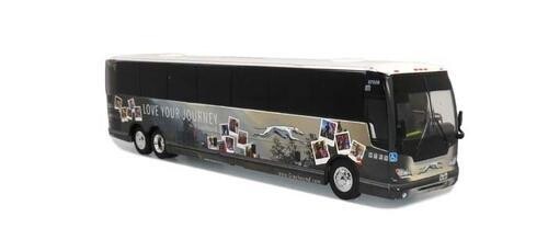 Iconic Replicas 1:87 Prevost X3-45 : Grey Hound &quot;Love Your Journey&quot; Special Edition