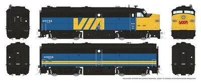 Rapido Trains HO MLW FPA-2u & FPB-2u: VIA Rail : #6758 & 6858 w/ DCC & Sound ESU LokSound