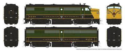 Rapido Trains HO MLW FPA-2u & FPB-2u: CNR 1954 : #6759 & 6859 w/ DCC & Sound ESU LokSound