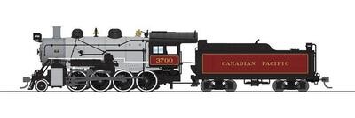 Broadway Limited Imports HO 2-8-0 Consolidation - Paragon4 Sound/DC/DCC, Smoke & GoPack - Canadian Pacific : #3700