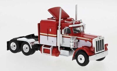 Brekina HO 1973 Peterbilt 359 Sleeper-Cab Tractor - Red, White