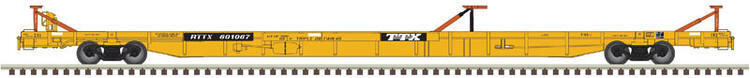 Atlas Master Line ACF 89' F89-J Flatcar with Triple Hitches - TTX RTTX #601024