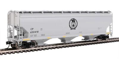 Walthers Mainline HO 60' NSC 5150 3-Bay Covered Hopper - Canadian Pacific #650418