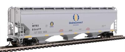 Walthers Mainline 60' NSC 5150 3-Bay Covered Hopper Grain Connect Canada WFRX #856669