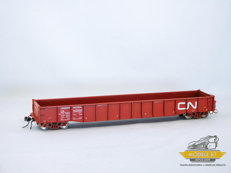 Rapido Trains HO 52' Gondolas: Canadian National Noodle Scheme - CN #143177