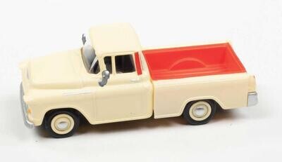 Classic Metal Works HO 1976 Chevy Stepside Pickup - Ivory, Red