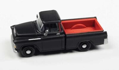 Classic Metal Works HO 1976 Chevy Stepside Pickup - Black, Red