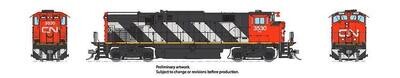 Rapido Trains HO MLW M420 w/DCC & Sound - Canadian National (MR-20c Zebra stripes) : #3579