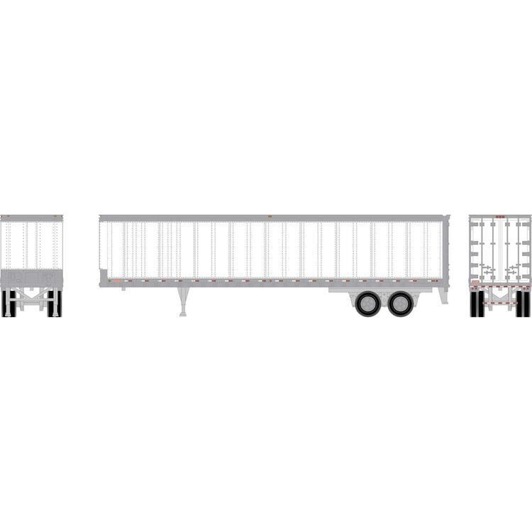 Athearn Ready To Roll HO 45&#39; Smooth Side Trailer, White