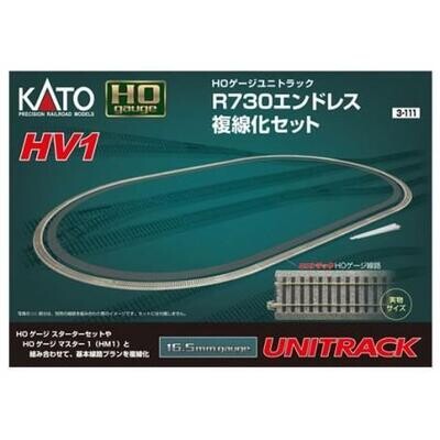 Kato HO Unitrack HV1 Oval Set -- 28-3/4" 73cm Radius Curves (Outer Loop for HM1 Set #381-3104)