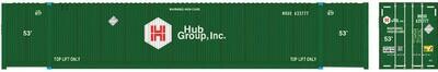 Atlas Master Line HO CIMC 53' Corrugated Container 3-Pack - HUB Group NS Set #7