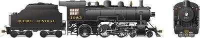 Rapido Trains HO 4-6-0 Steam - w/DCC & Sound - CPR D10k : #1083 (Québec Central)