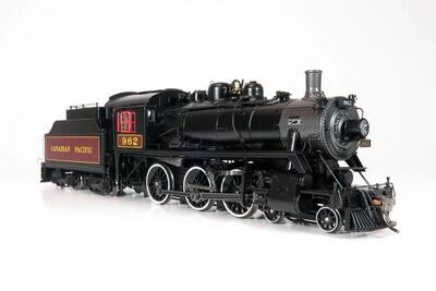 Rapido Trains HO 4-6-0 Steam - w/DCC & Sound - CPR D10j : #962 (Maroon)