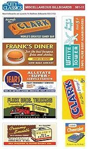 City Classics Miscellaneous Billboard Signs - Fit #933-3133 (Sold Separately)