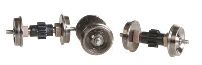 Walthers Proto HO Replacement Geared Driver Assembly (Diesel Wheelset) pkg(3) -- For Early PROTO 2000(R) E6/7/8/9