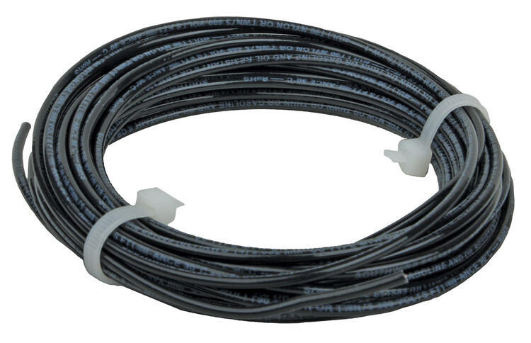 NCE DCC Main Bus 14AWG Wire - Black 25&#39; 7.6m