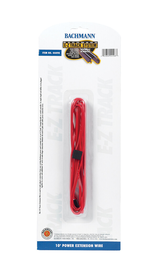 Bachmann E-Z Track 10&#39; Power Extention Wire (Red)