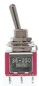 Miniatronics Miniature Toggle Switches - DPDT 5Amp 120V pkg(8)