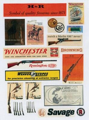 JL Innovative 1940s-1960s Firearms & Sporting Signs - pkg(46)
