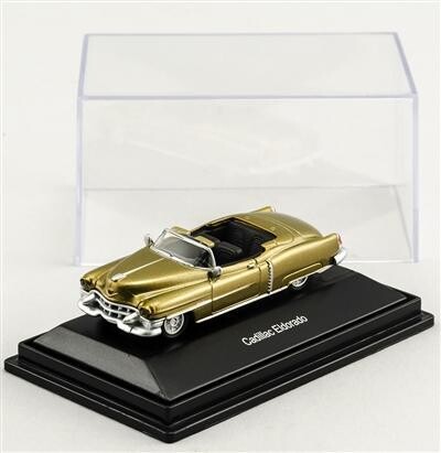 Schuco HO 1953 Cadillac Eldorado Convertible - Top Down Gold/Black Interior