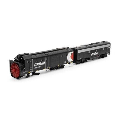 Athearn Ready To Roll HO Rotary Snowplow &amp; F7B Locomotive, CPR : #403167/#403167B