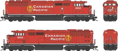 Bowser Executive HO GMD SD40-2F - w/DCC &amp; Sound - Canadian Pacific : #9022